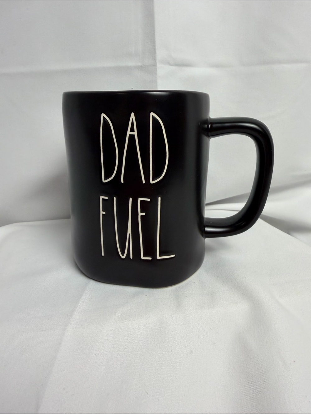 Rae Dunn Artisan Collection DAD FUEL Mug Black/White